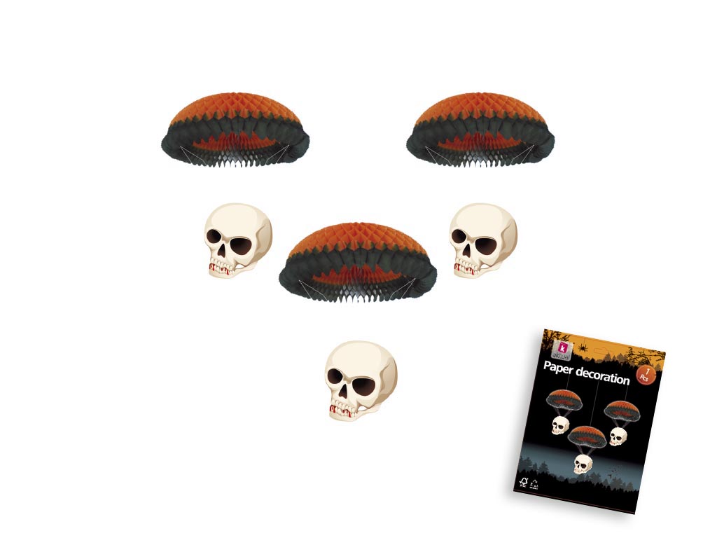 DECORAZIONE TESCHIO HALLOWEEN cod. 5500358