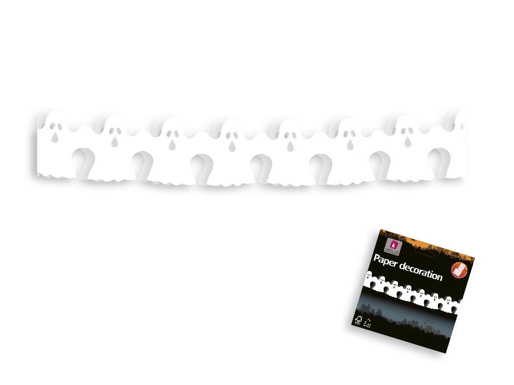 HALLOWEEN GHOSTS GARLAND cod. 5500399