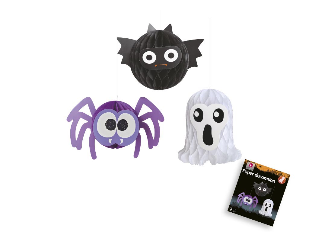 SET 3 PCS. DECORATION HALLOWEEN cod. 5500402