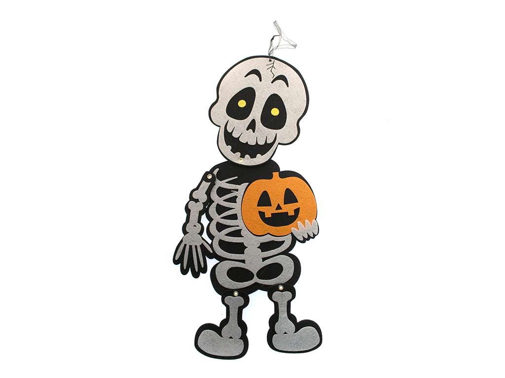 COLGANTE DEC. ESQUELETO HALLOWEEN CALABA cod. 5500624