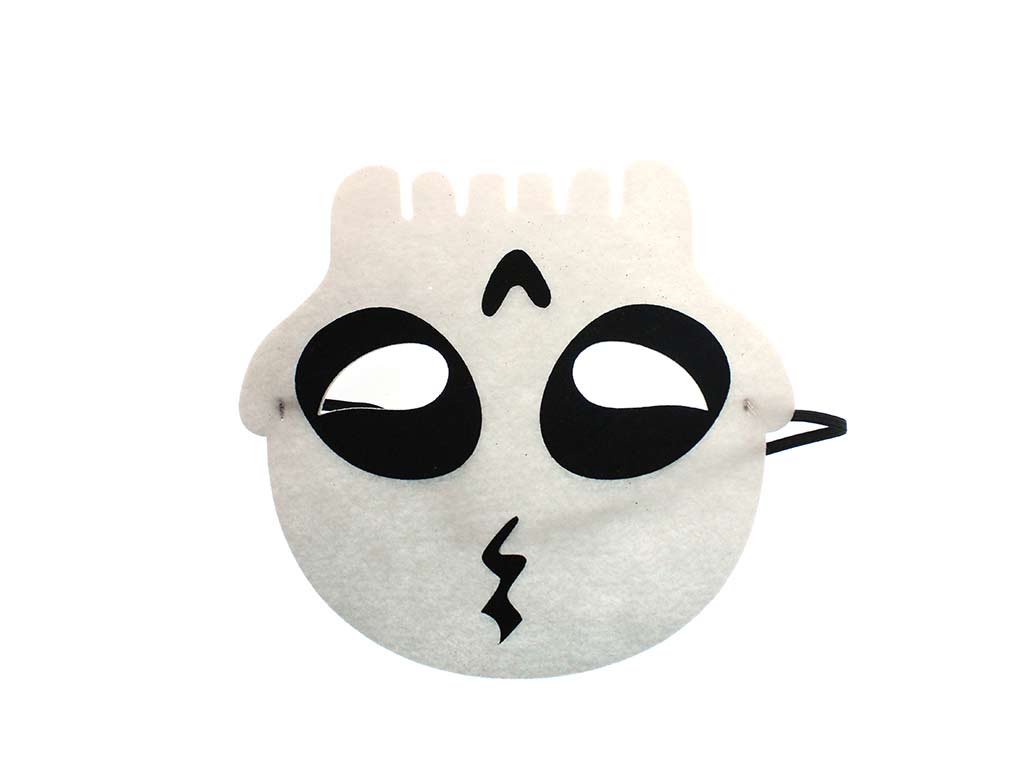 MÁSCARA HALLOWEEN ESQUELETO BRANCO cod. 5500640