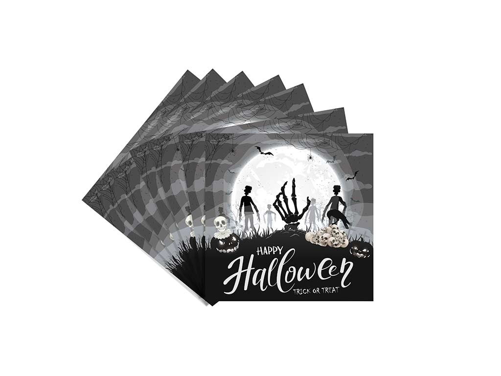 PACK 20 GUARDANAPOS ESQUELETO HALLOWEEN cod. 5500697
