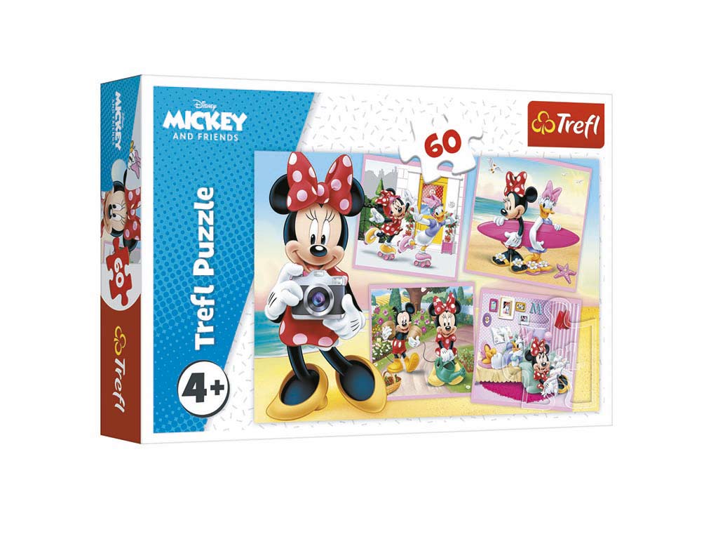 R.17360-PUZLE 60 PZS. MINNIE MOUSE cod. 8000174