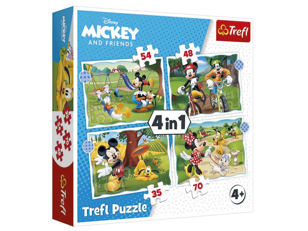 PUZZLE 4 IN 1 MICKEY & FRIENDS cod. 8000206