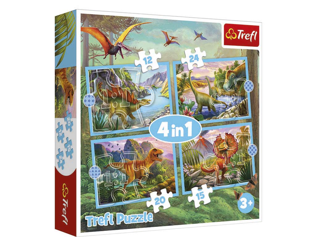 4 IN 1 PUZZLE DINOSAURS cod. 8000208