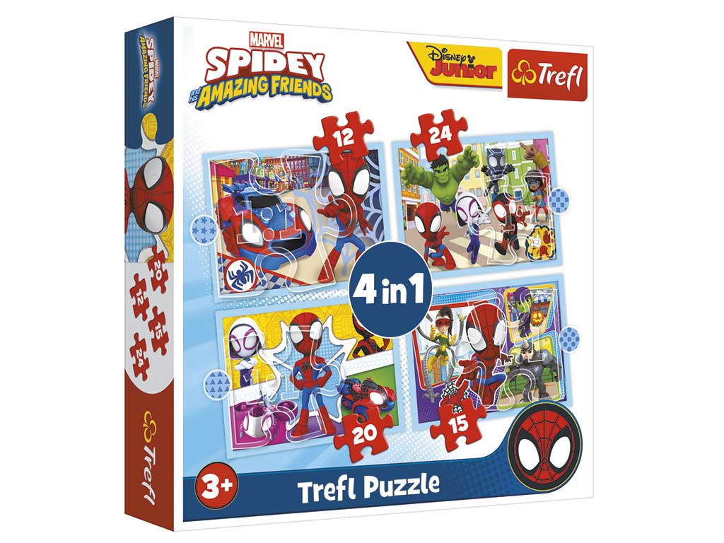 R.34611-PUZLE 4 EN 1 SPIDEY cod. 8000209