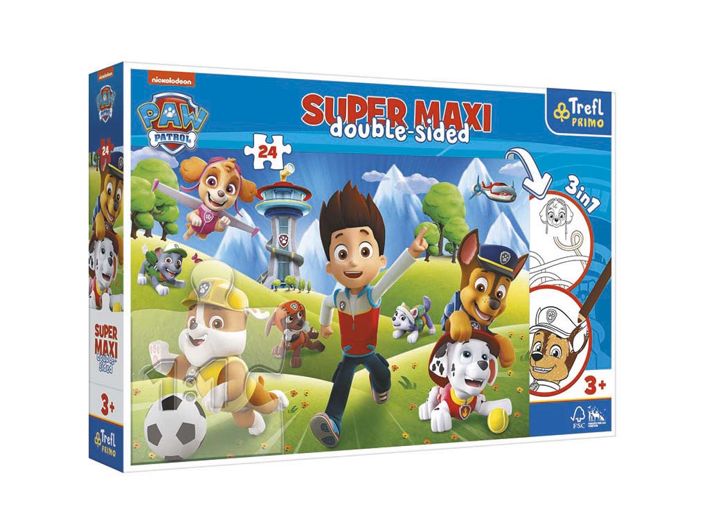 24 PCS. SUPER MAXI PUZZLE DOUBLE PAW PAT cod. 8000222