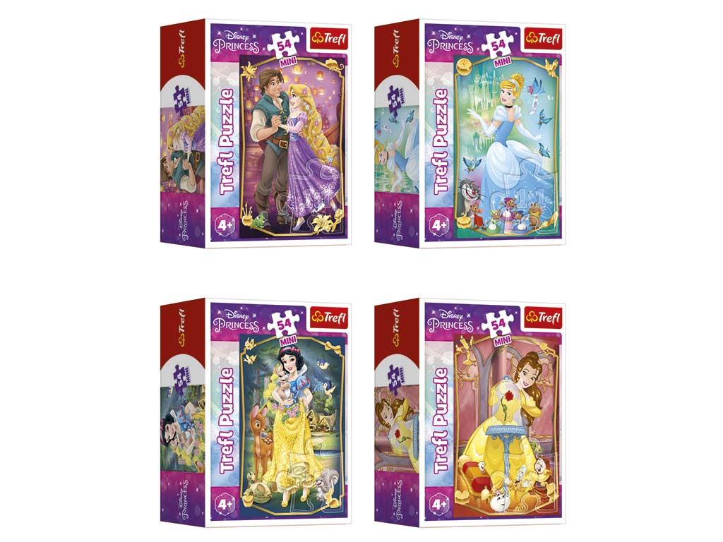 54 PCS. MINI PUZZLE DISNEY PRINCESSES cod. 8000233