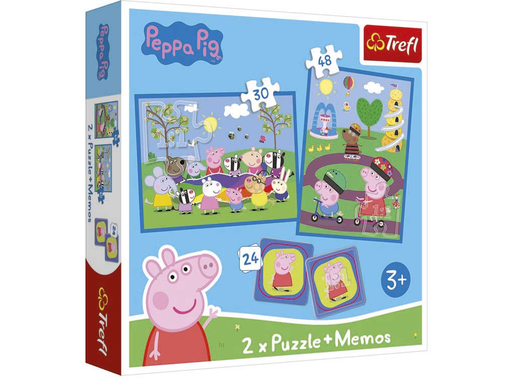 R.93331-PUZLE 2 EN 1 + MEMORY PEPPA PIG cod. 8000242