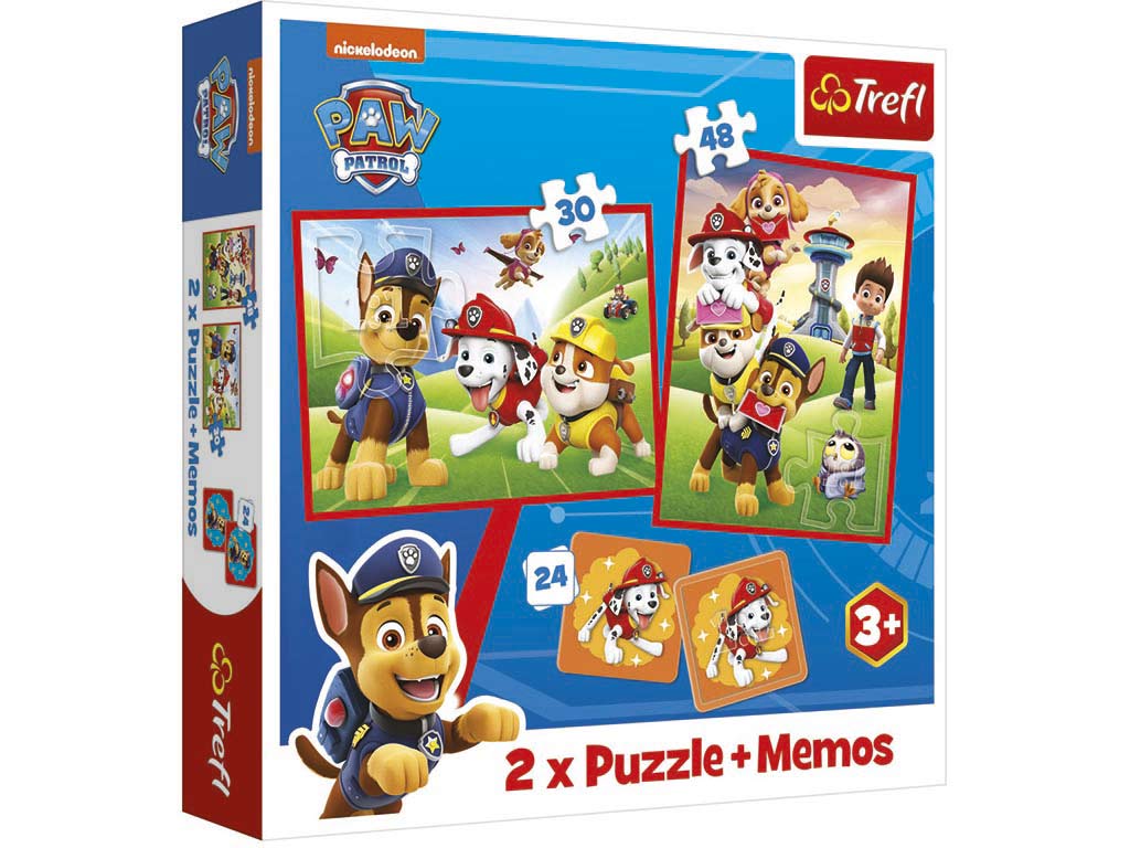 R.93337 PUZLE 2 EN 1 + MEMORY PAW PATROL cod. 8000244