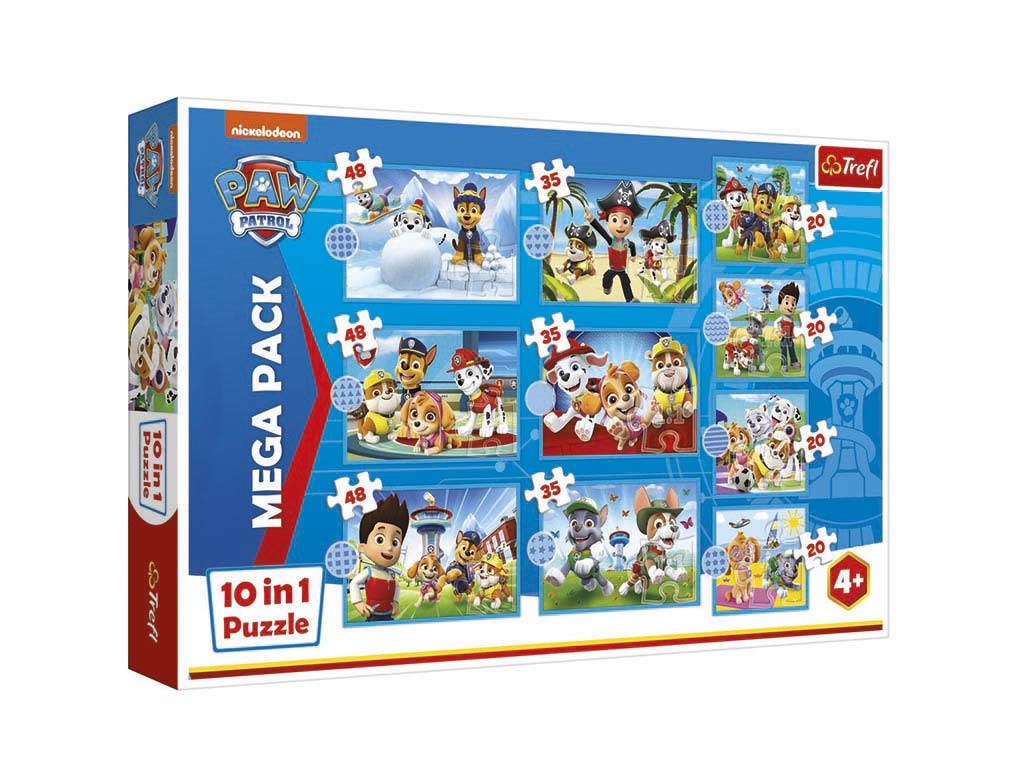 MEGA PACK PUZZLE 10 IN 1 PAW PATROL cod. 8000246