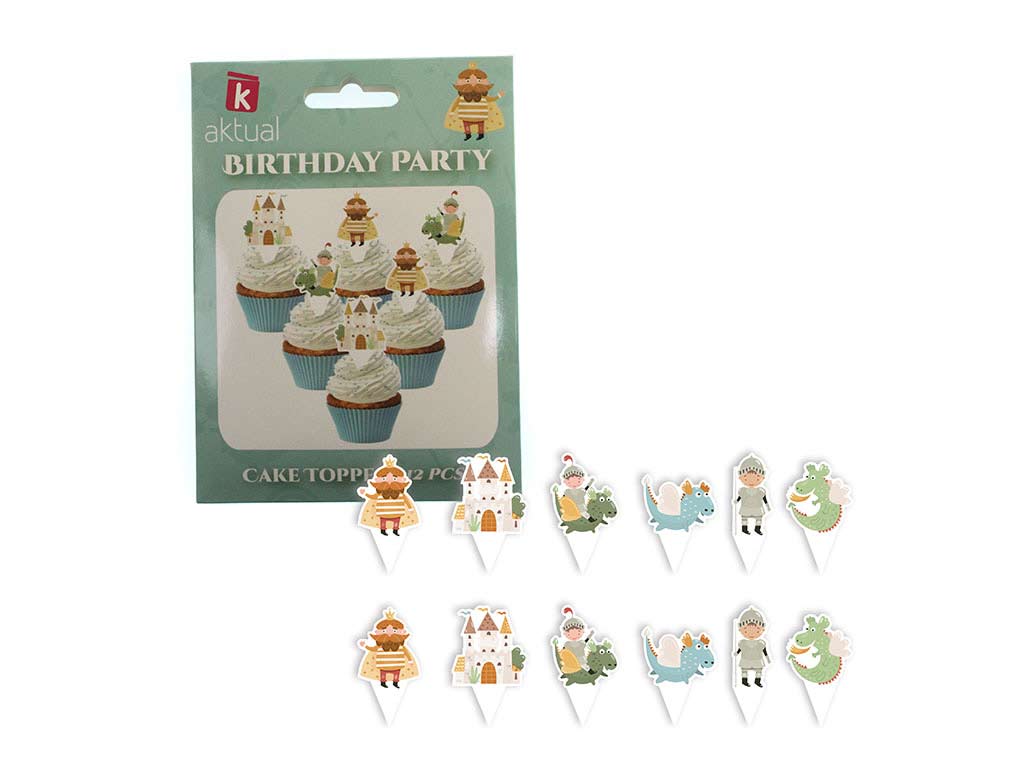 12 PCS. DECORACION PASTEL KING cod. 8000251