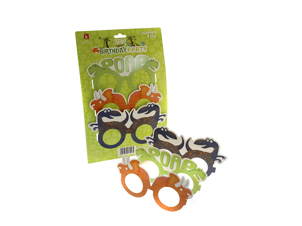 SET 6 GAFAS DINOSAURIO cod. 8000267