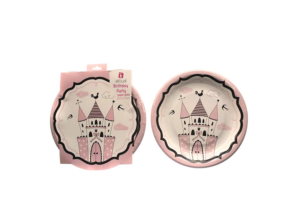 PACK 12 PLATOS 23CM. PRINCESS cod. 8000286