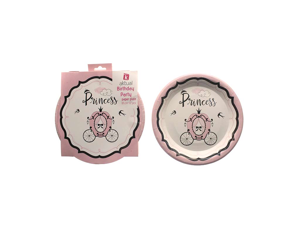 PACK 12 PLATOS 18CM. PRINCESS cod. 8000287