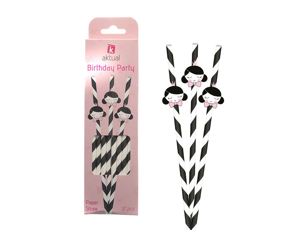 PACK 10 PAJITAS PRINCESS cod. 8000290
