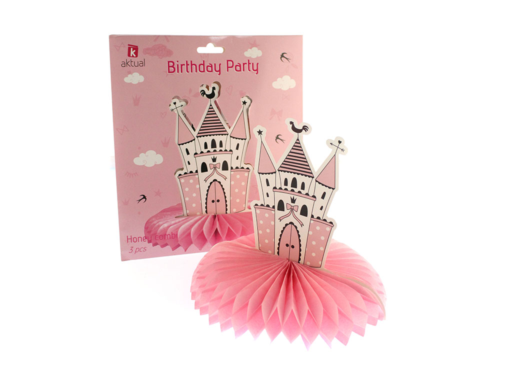 3 PCS. DECORACION MESA 3 PRINCESS cod. 8000293