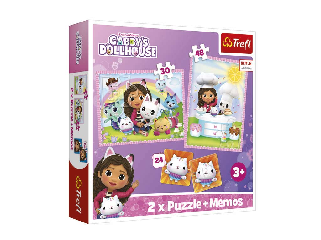PUZLE 2 EN 1 + MEMORY GABBYS DOLLHOUSE cod. 8000353