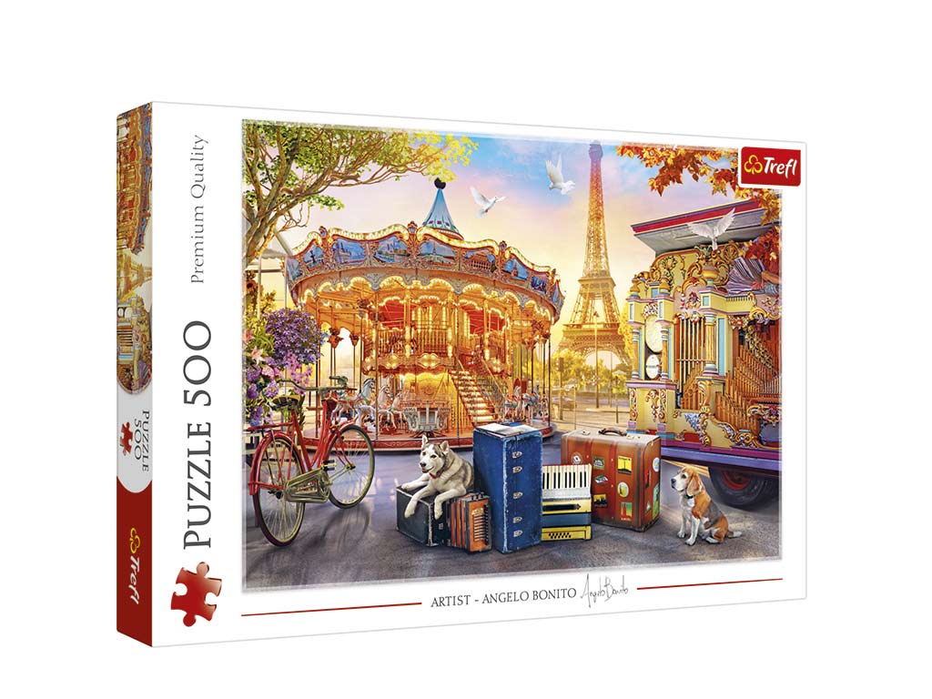 R.37426-PUZLE 500 PZS. VACACIONES EN PARIS cod. 8000375