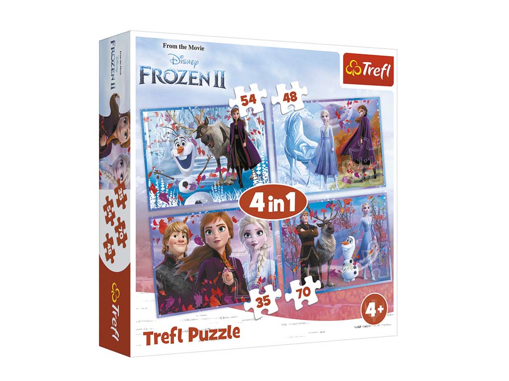 PUZLE 4 EN 1 DISNEY FROZEN cod. 8000396