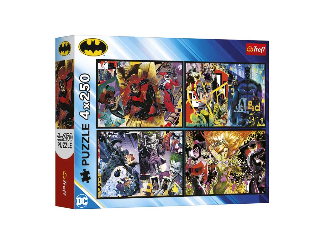 PUZLE 4X250 PZS. BATMAN cod. 8000402