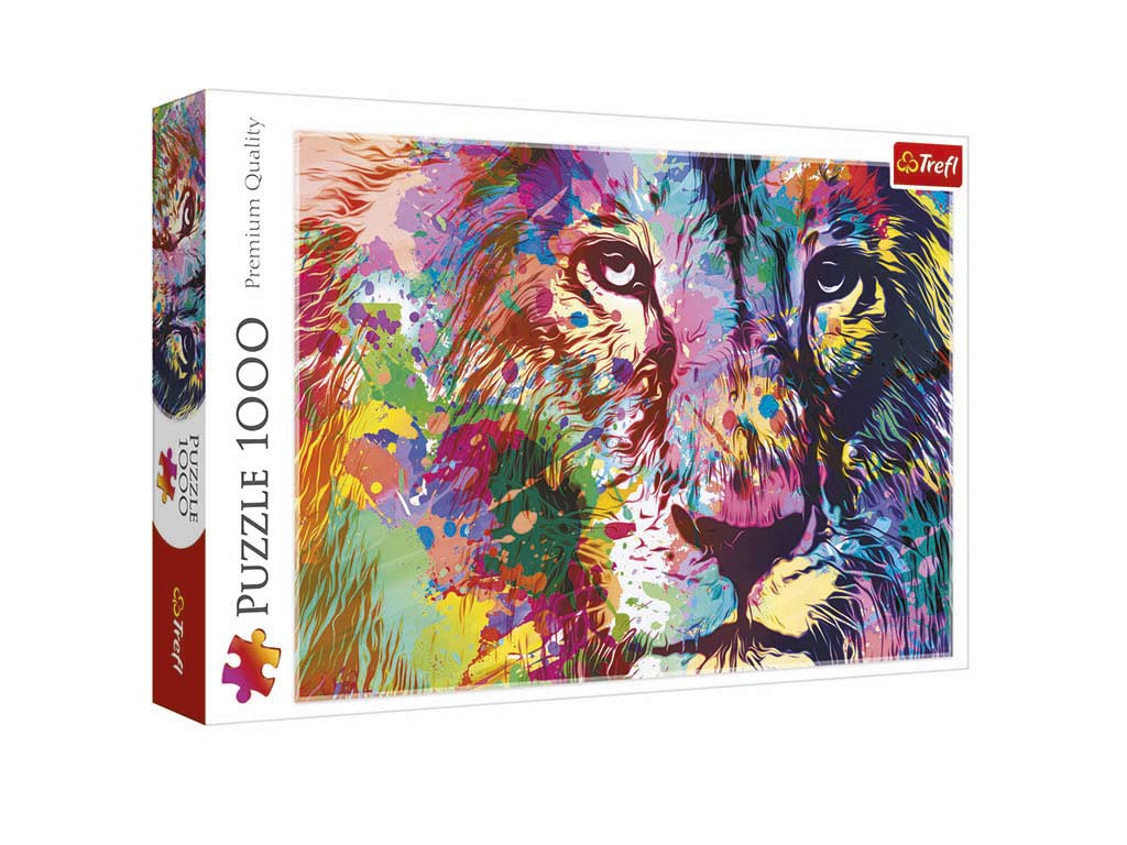 R.10707-PUZLE 1000 PZS. LEON DE COLORES cod. 8000446