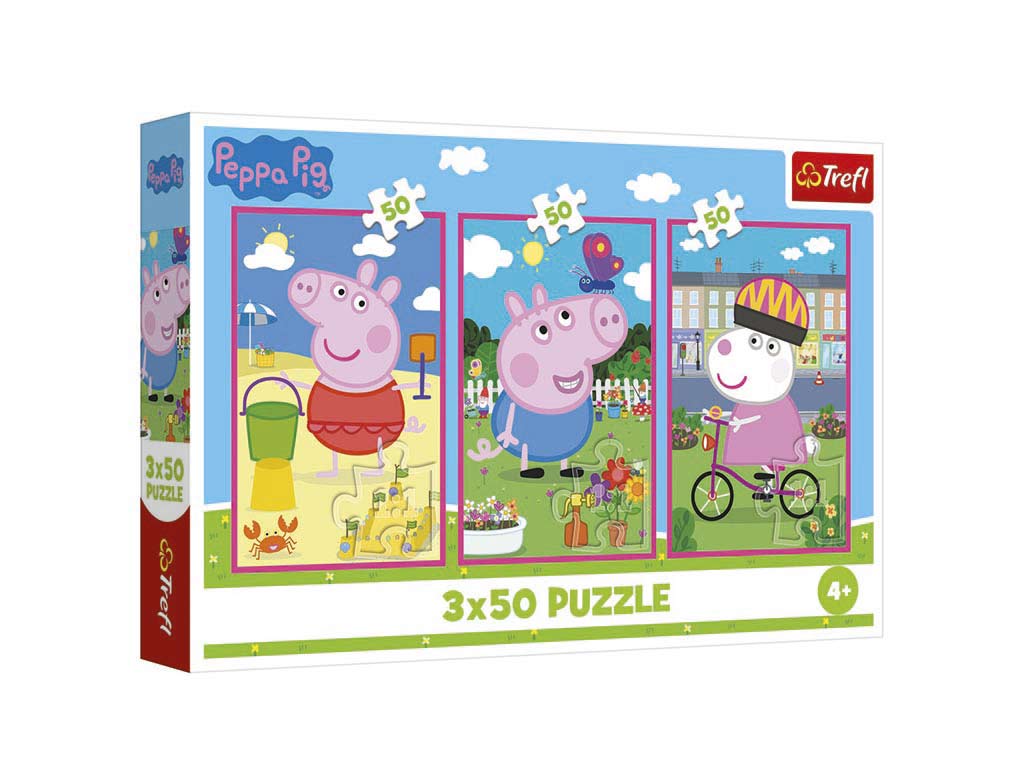 R.34877-PUZLE 3X50 PZS. PEPPA PIG cod. 8000484