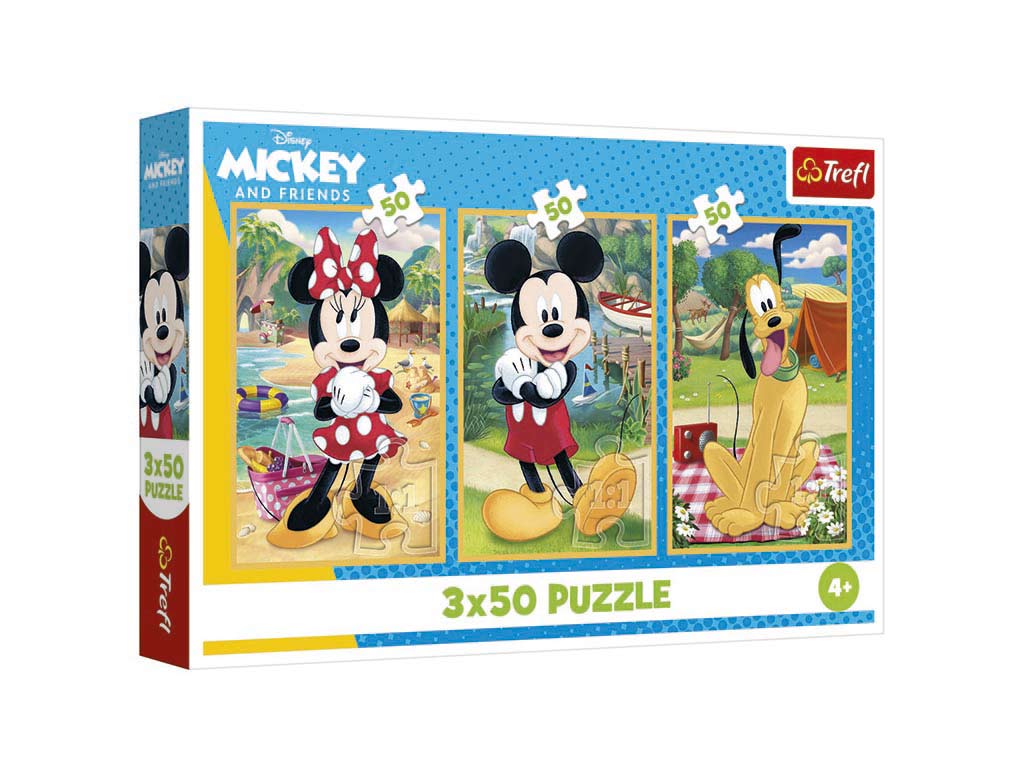 R.34881-PUZLE 3X50 PZS. MICKEY & FRIENDS cod. 8000485
