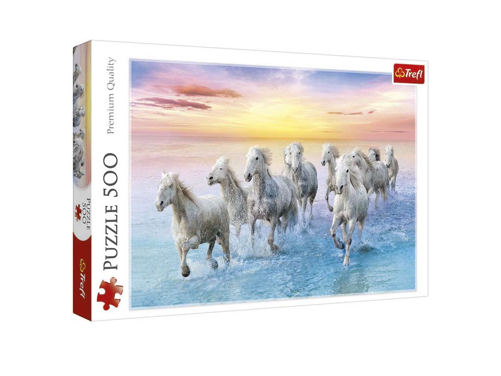 R.37289-PUZLE 500 PZS. CABALLOS BLANCOS cod. 8000492