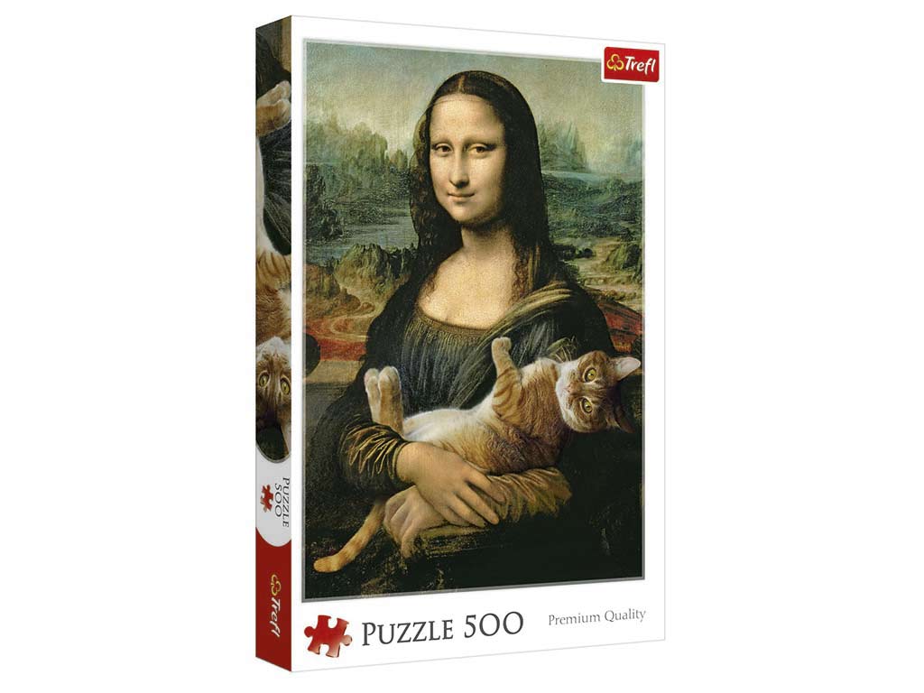 R.37294-PUZLE 500 PZS. GATO DE MONA LISA cod. 8000495