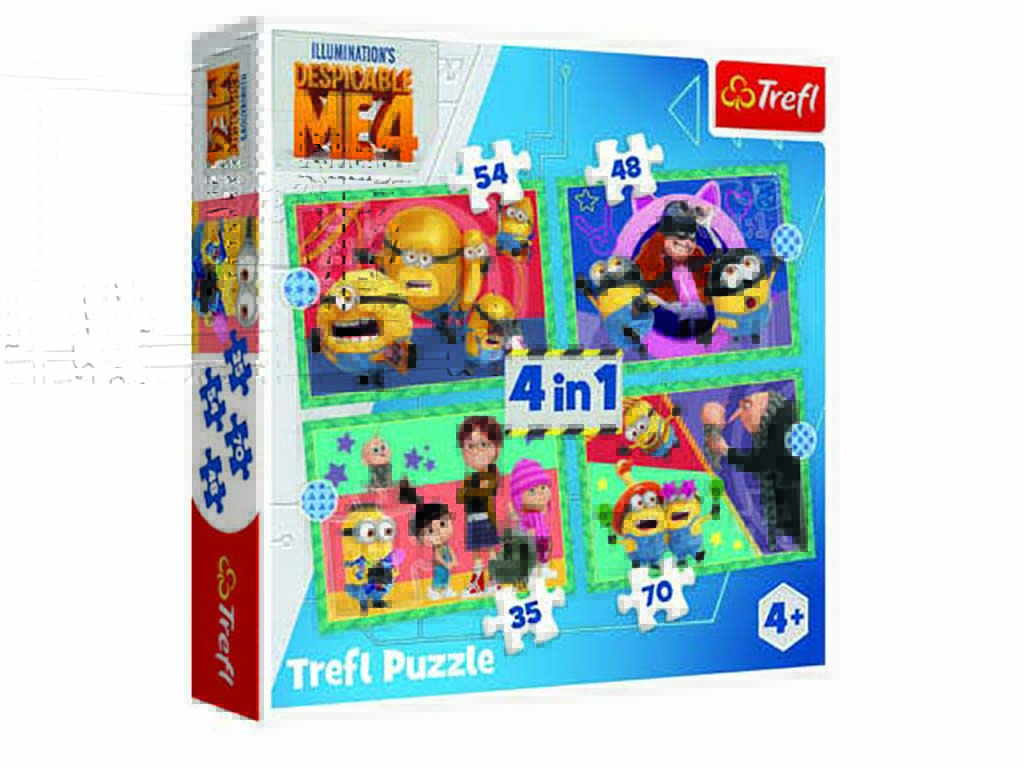 R.34648-PUZLE 4 EN 1 MINIONS cod. 8000511