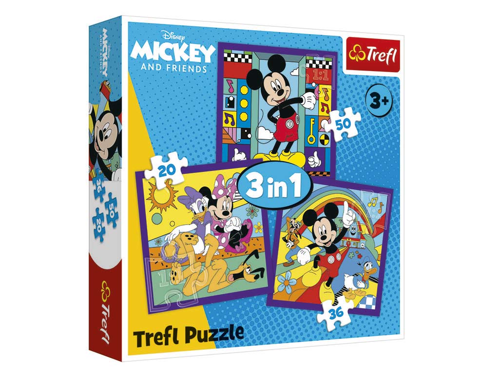R.34894 PUZLE 3 IN 1 DISNEY MICKEY cod. 8000528