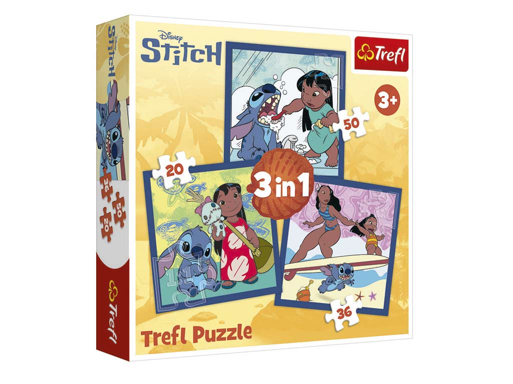 R.34896 3 IN 1 DISNEY LILO&STITCH PUZLE cod. 8000530
