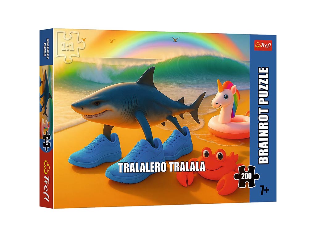 R.13363 PUZLE 200 PZS.BRAINROTS TRALALERO TRALALA cod. 8000550