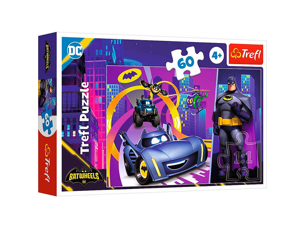R.17400 PUZLE 60 PZS.BATMAN AND HIS VEHICLES cod. 8000556