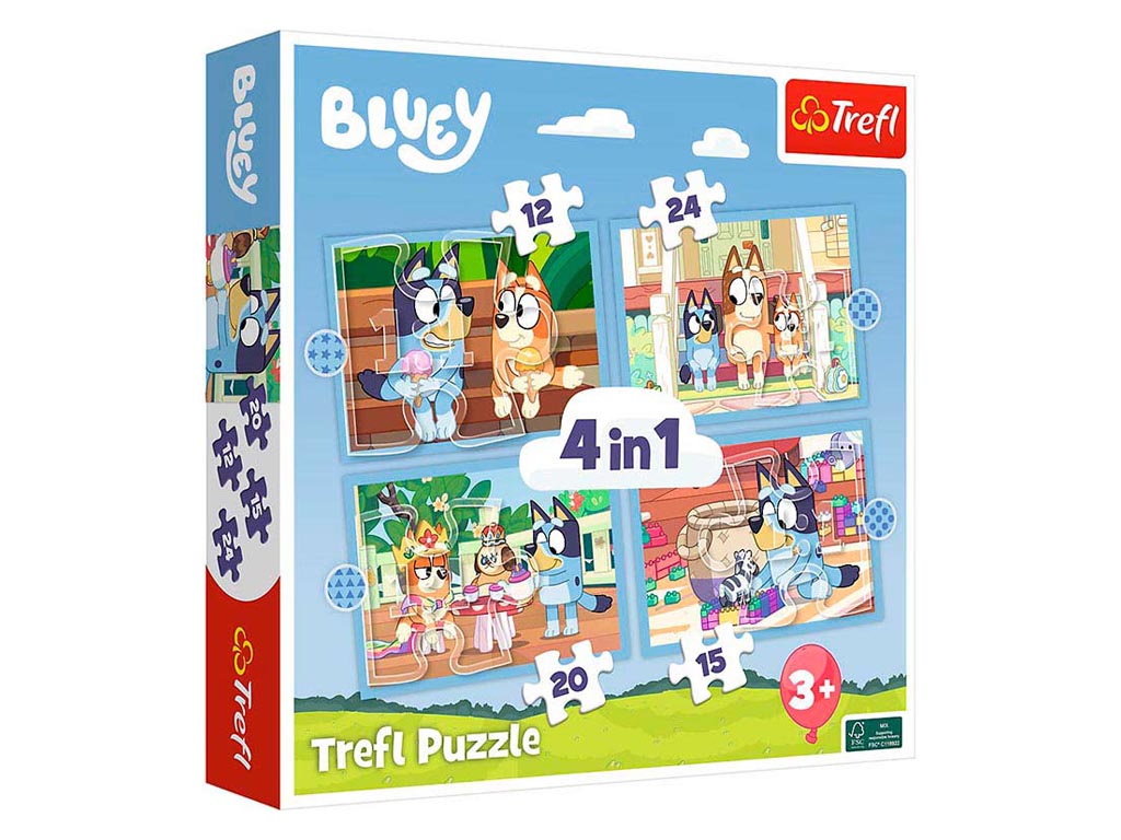 R.34637 PUZLE -4 EN 1- BLUEY AND HIS WORLD cod. 8000567
