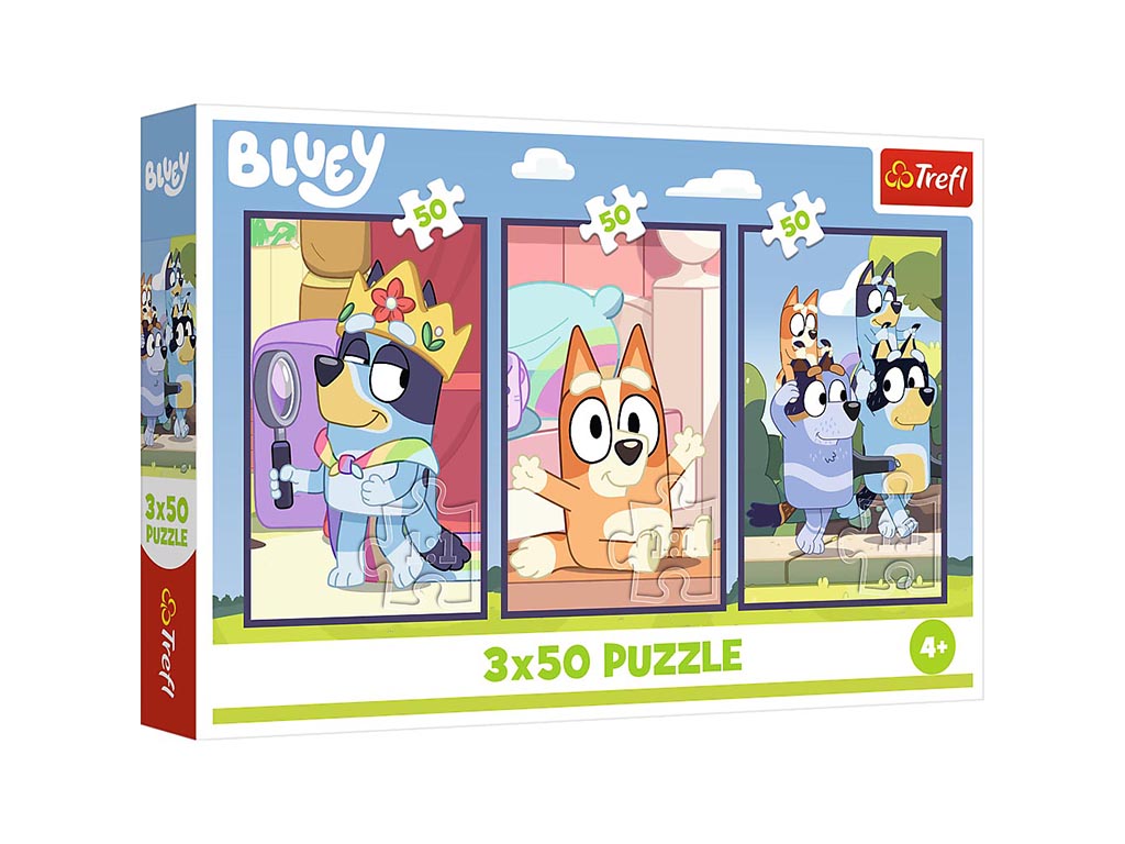 R.34890 PUZLE 3X50 PZS.THE BLUEY FAMILY cod. 8000572