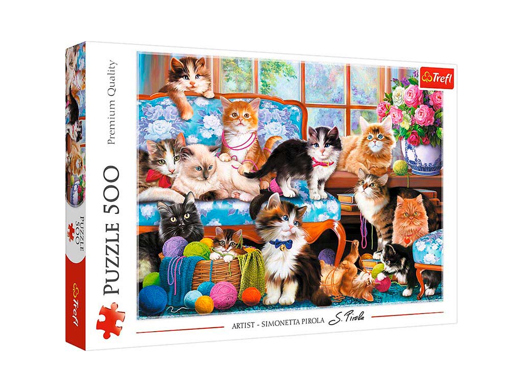 R.37425 PUZLE 500 PZS.CAT FAMILY cod. 8000580