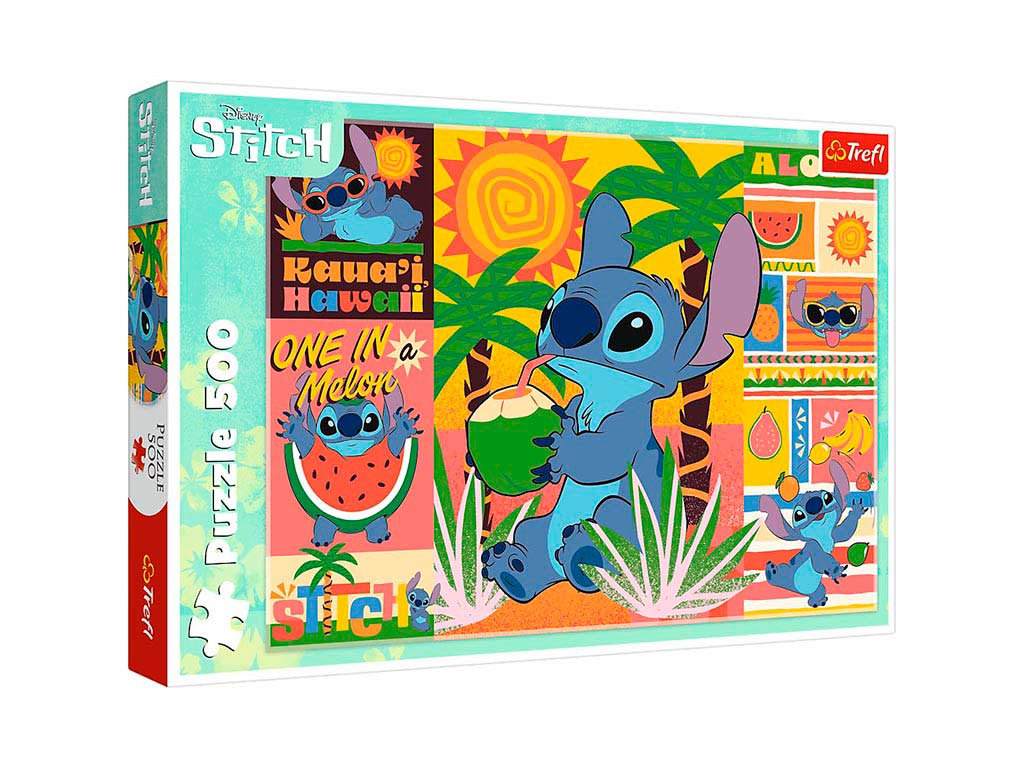 R.37483 PUZLE 500 PZS.HOLIDAYS WITH STITCH cod. 8000581