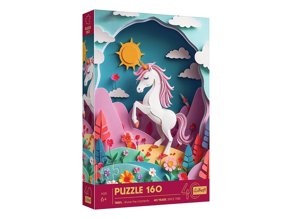 R.40047 PUZLE 160 PZS.40TH ANNIVERSARY - PAPER ART: UNICORN cod. 8000587