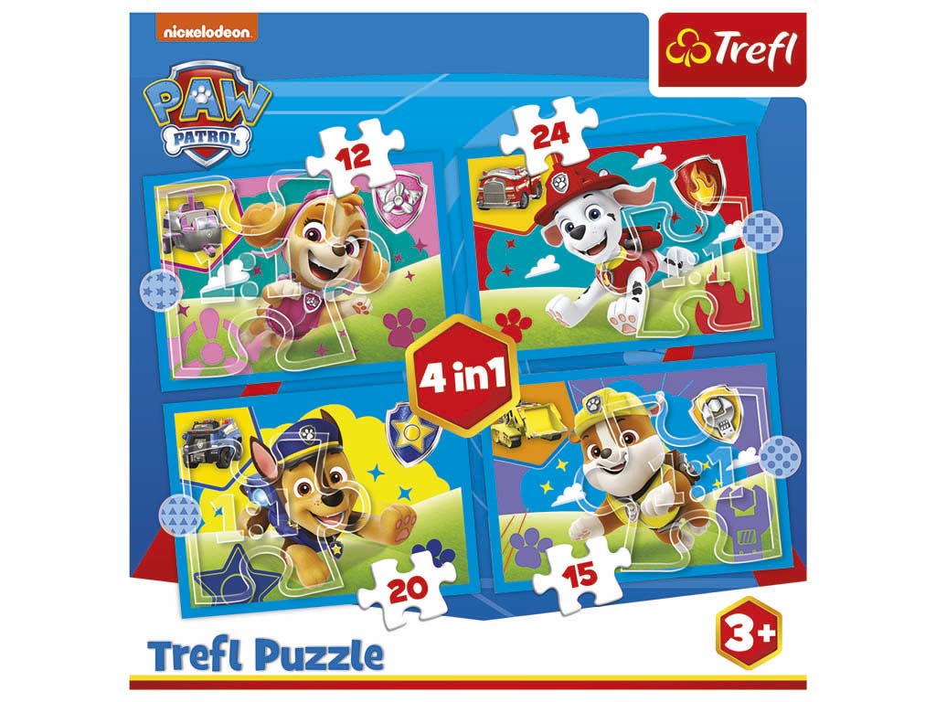 R.34628-PUZLE 4 EN 1 PAW PATROL cod. 8000635