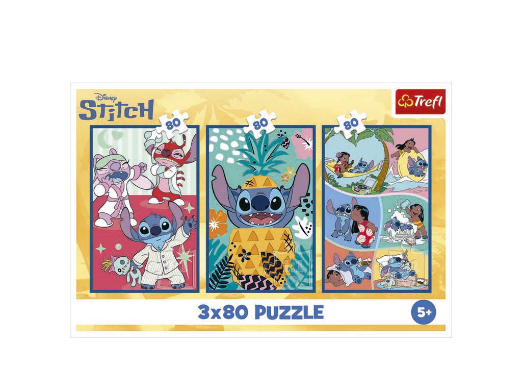 R.34885-PUZLE 3X80 PZS. LILO&STITCH cod. 8000639