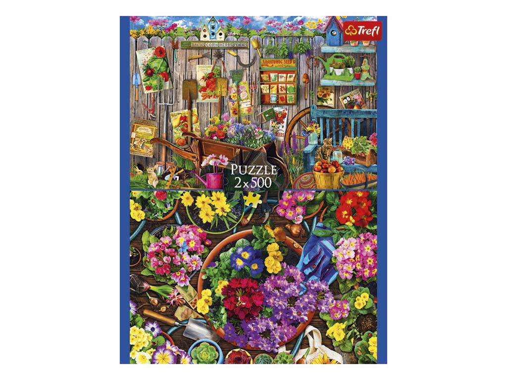 R.37529-PUZLE 2X500 PZS. JARDIN cod. 8000646