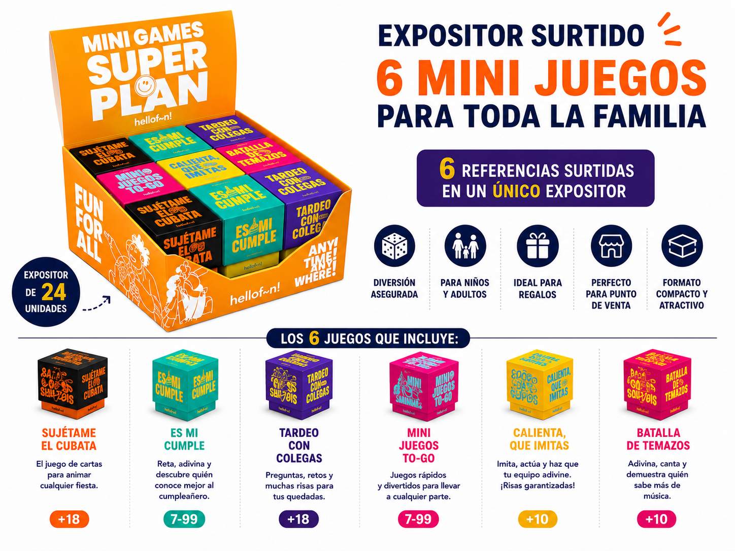 MINI JUEGOS SURTIDOS 6 MODELOS cod. 8000663