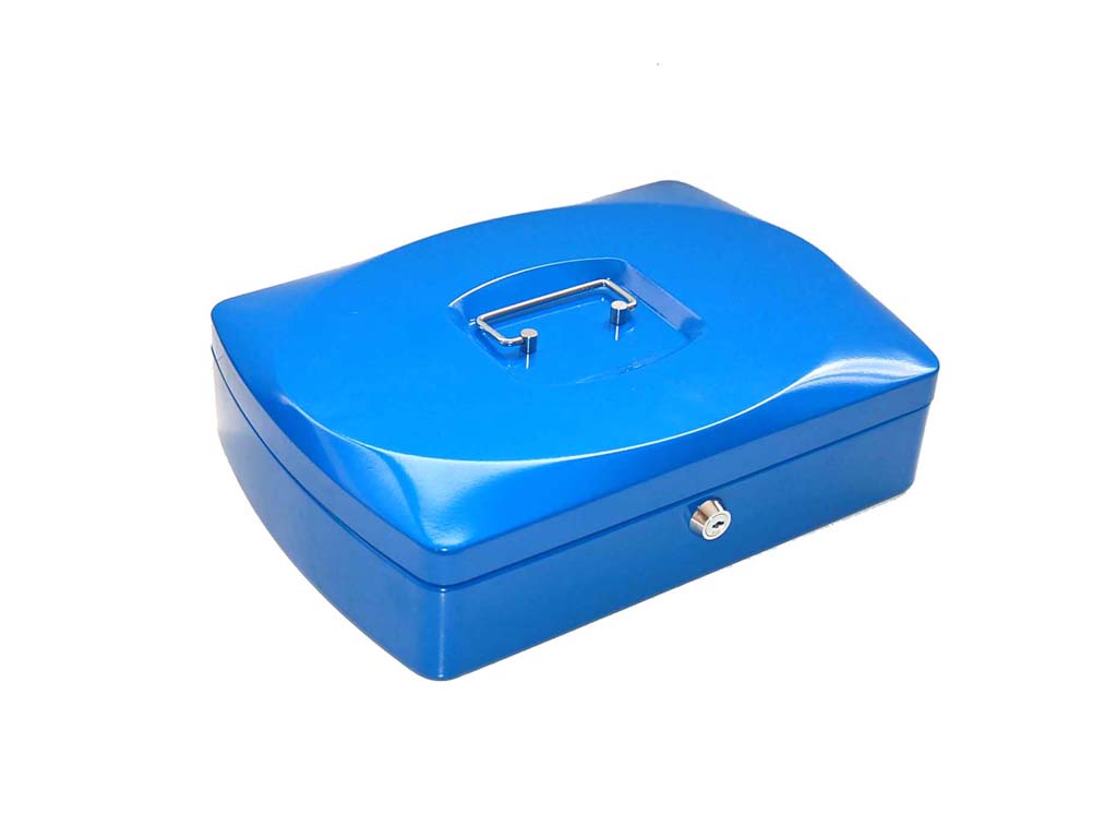 CAJA METALICA MONEDAS 33 CM. 3 COLORES cod. 9000421