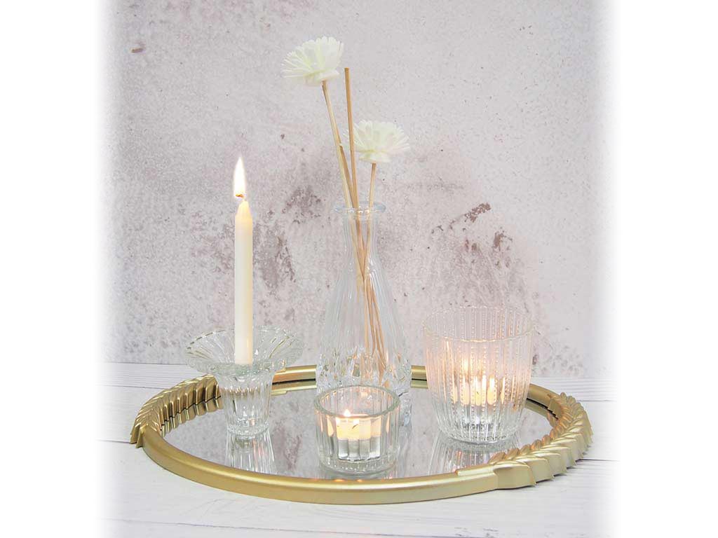 SET DECORACION BANDEJA FLORERO cod. 9000692