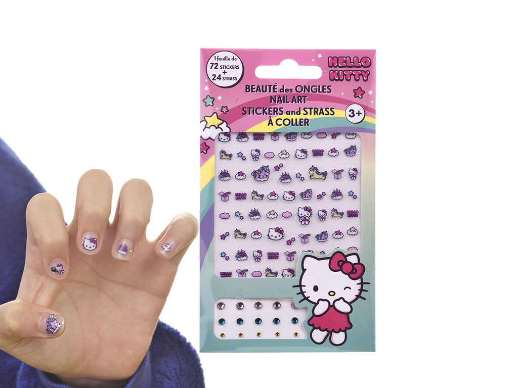 R.40509493 PEGATINAS DE UÑAS HELLO KITTY 72/24 cod. 9000869
