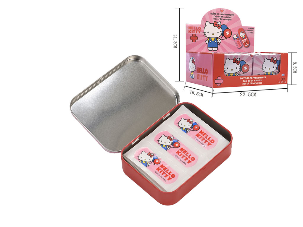 R.40509513 CAJA METALICA C/ 24 TIRITAS HELLO KITTY cod. 9000872