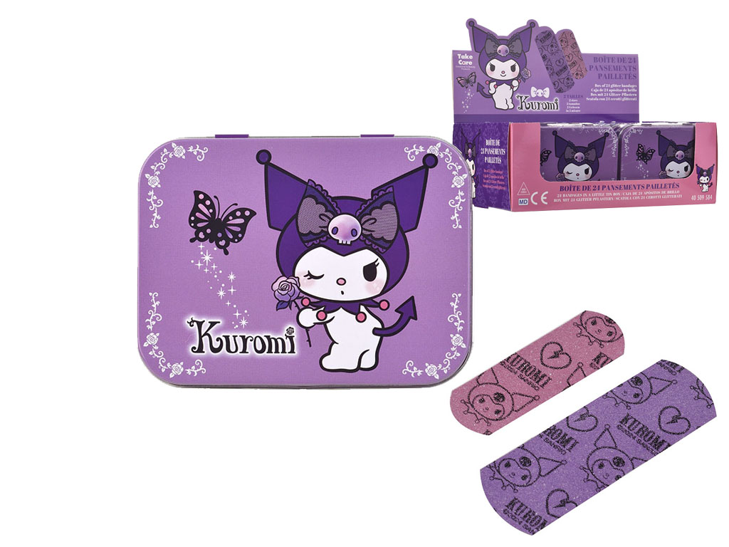 R.40509584 CAJA METALICA C/24 TIRITAS KUROMI PURPUR cod. 9000878