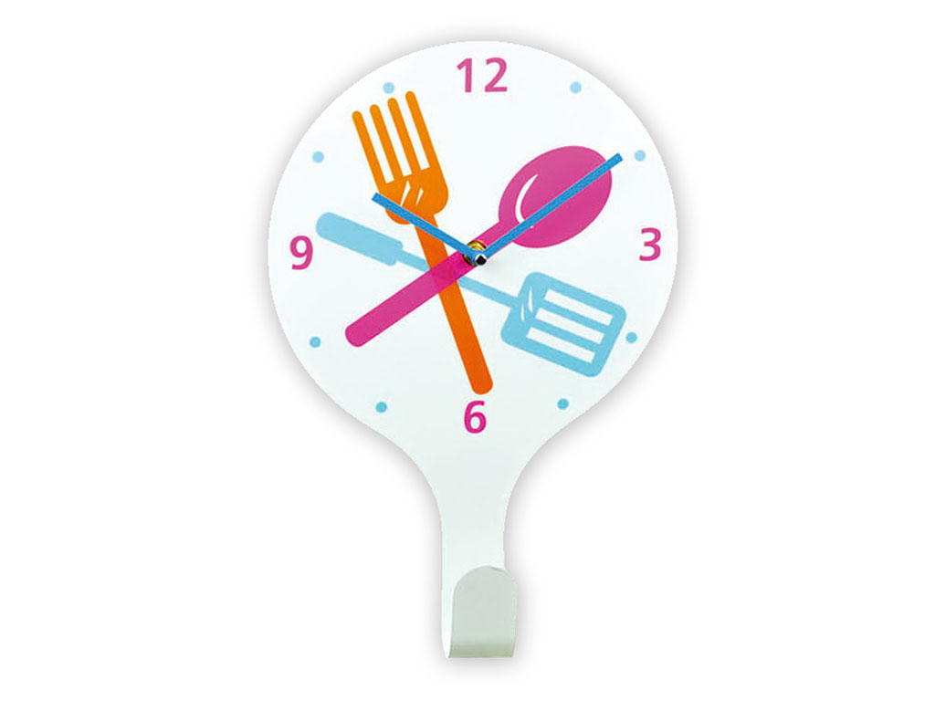 RELOJ COCINA BLANCO COLGADOR PAÑOS cod. 9100241